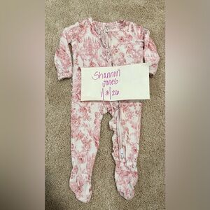 Posh peanut ruffled zippered one piece